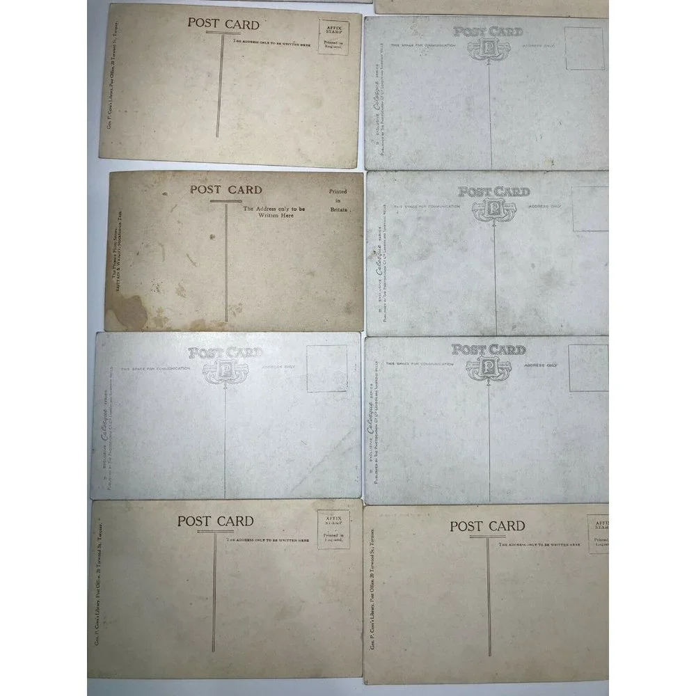 28 Vtg Postcards Torquay England Sands Cove Waldon West Front Beach Lot 1900s